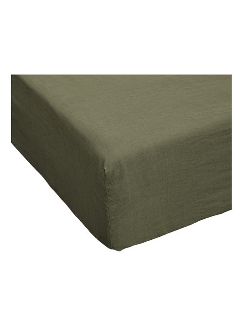 Drap housse en 100% Lin Français - Kiabi