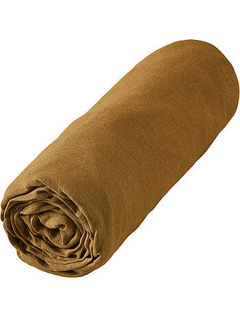 Drap housse en 100% Lin Français