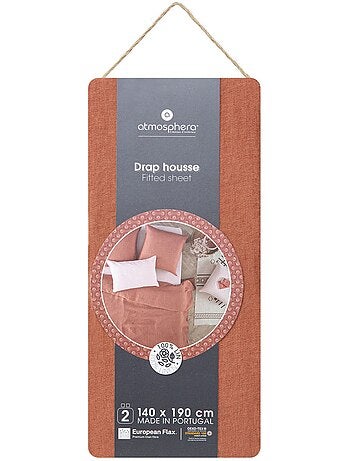 Drap housse en 100% lin