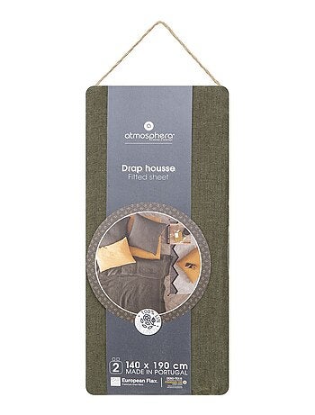 Drap housse en 100% lin