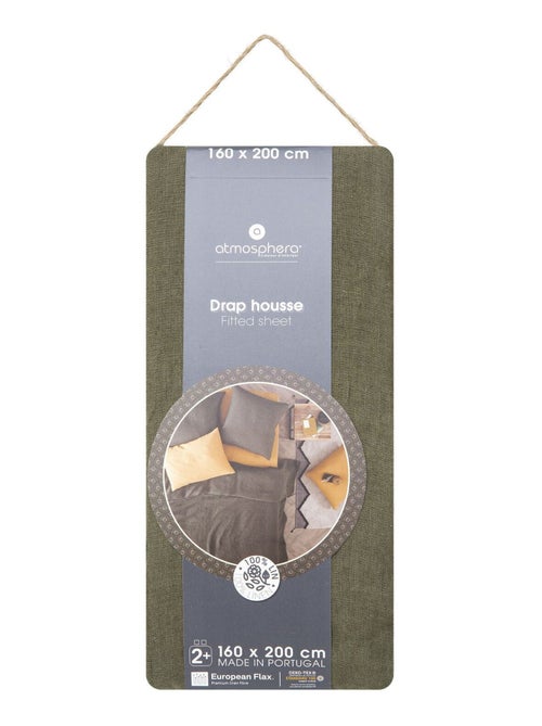 Drap housse en 100% lin - Kiabi Drap housse en 100% lin - Kiabi