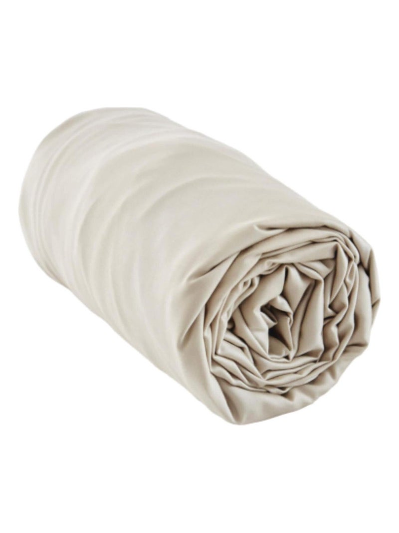 Drap housse en bambou Beige - Kiabi