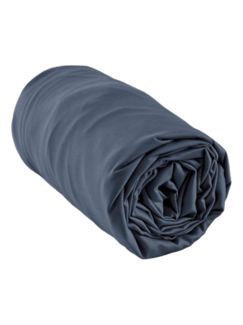 Drap housse en bambou Bleu marine - Kiabi