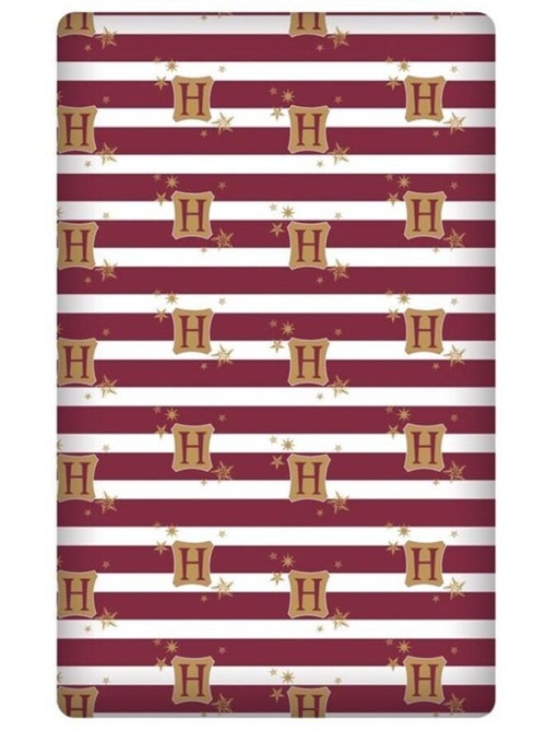 Drap Housse en coton - Harry Potter Logo et rayures- 140x190 cm - Kiabi