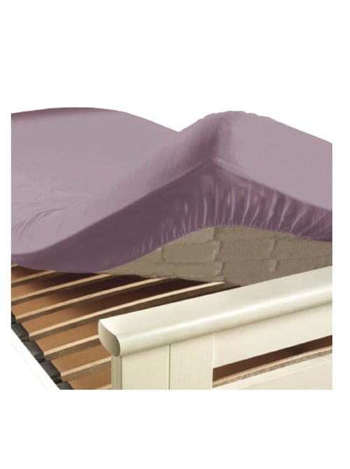 Drap housse en coton 57 fils Lilas - Kiabi Drap housse en coton 57 fils Lilas - Kiabi