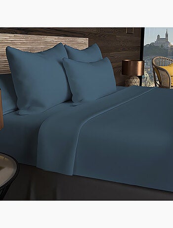 Drap housse en coton 57 fils UNI, par Soleil d'ocre