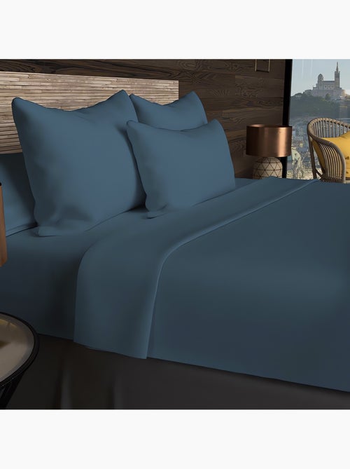 Drap housse en coton 57 fils UNI, par Soleil d'ocre - Kiabi Drap housse en coton 57 fils UNI, par Soleil d'ocre - Kiabi
