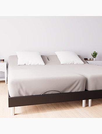 Drap housse en coton 57 fils UNI, par Soleil d'ocre