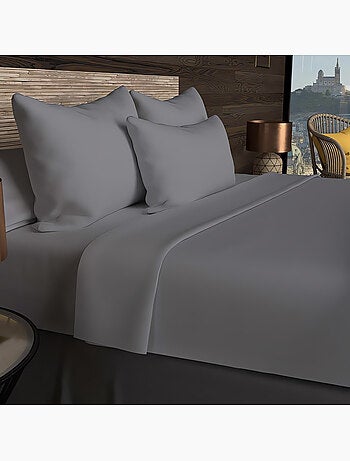 Drap housse en coton 57 fils UNI, par Soleil d'ocre