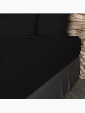 Drap housse en coton 57 fils UNI, par Soleil d'ocre