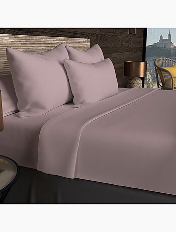 Drap housse en coton 57 fils UNI, par Soleil d'ocre