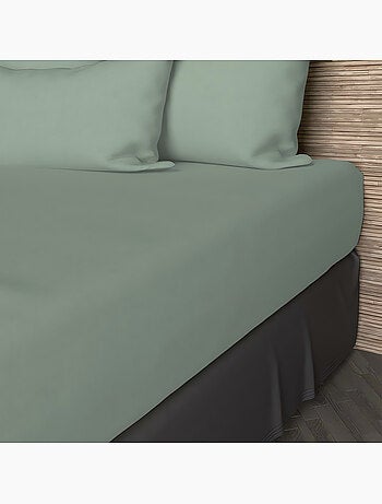 Drap housse en coton 57 fils UNI, par Soleil d'ocre