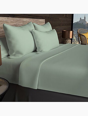 Drap housse en coton 57 fils UNI, par Soleil d'ocre