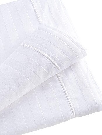 Drap housse en coton bande satin REVE