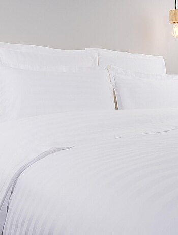 Drap housse en coton bande satin REVE