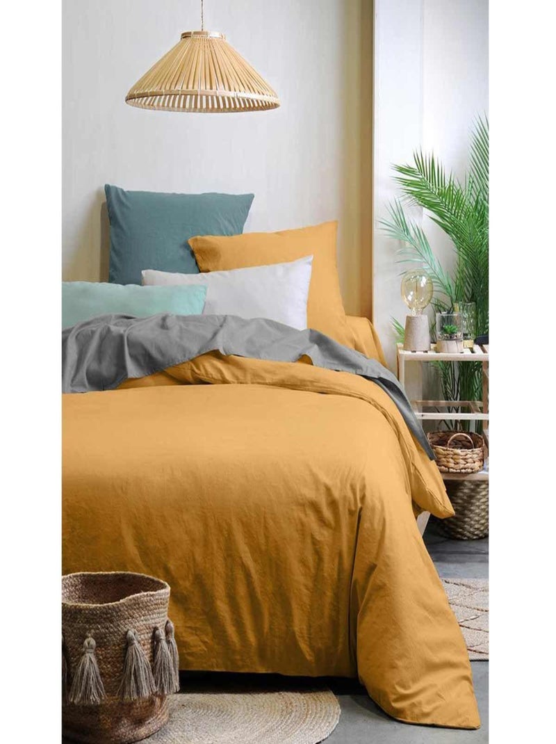 Drap Housse en coton Bio Beige - Kiabi