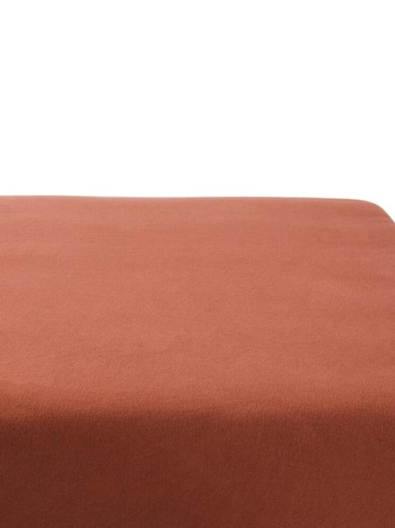 Drap housse en coton bio Terracotta (60 x 120 cm) Marron - Kiabi