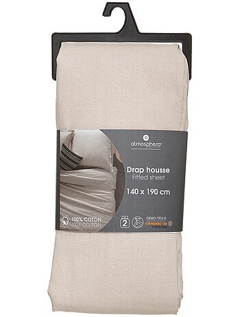 Drap-housse en coton CARINA