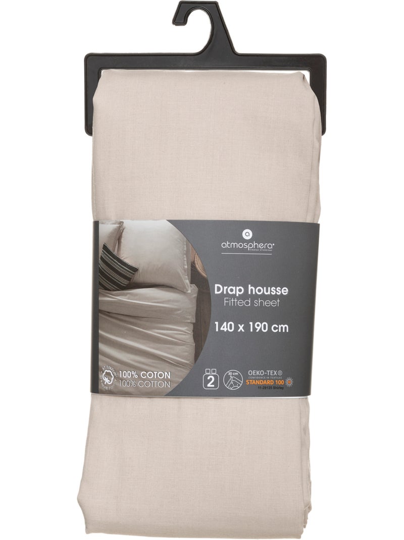 Drap-housse en coton CARINA Lin - Kiabi