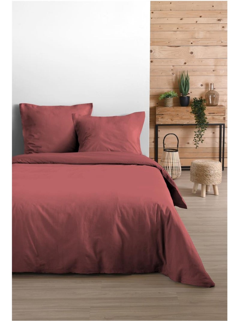 Drap housse en coton eden Rouge - Kiabi