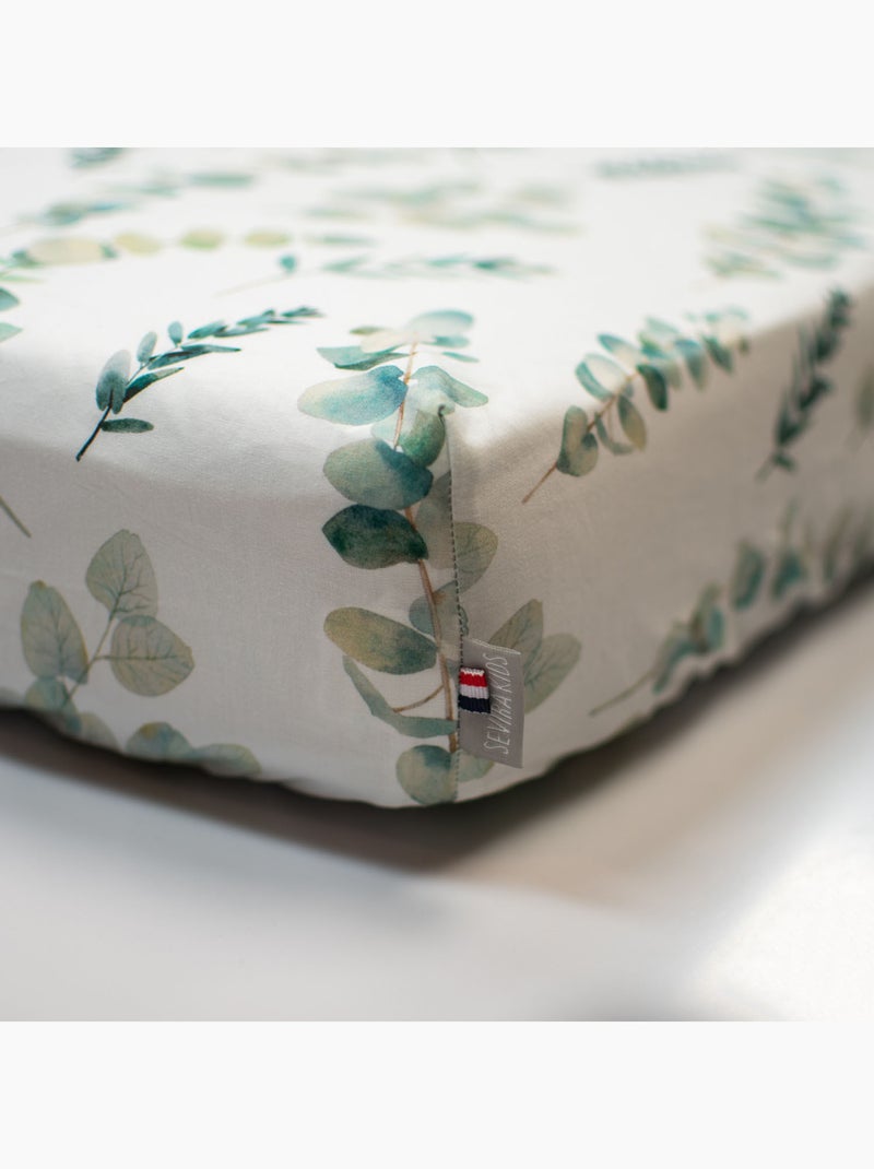 Drap-housse en coton, Eucalyptus SEVIRA KIDS Multicolore - Kiabi