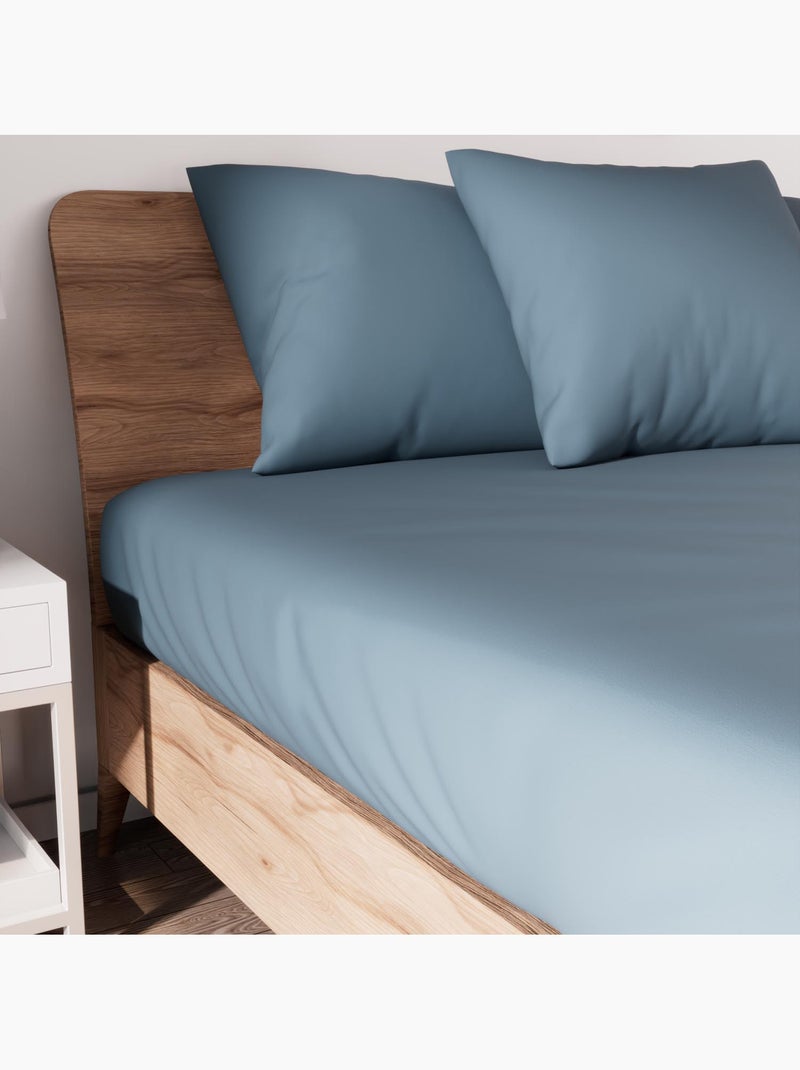 Drap housse en coton JERSEY, par Soleil d'ocre Bleu - Kiabi