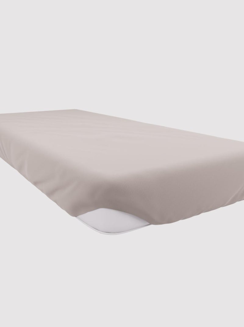 Drap housse en coton JERSEY, par Soleil d'ocre Ecru - Kiabi