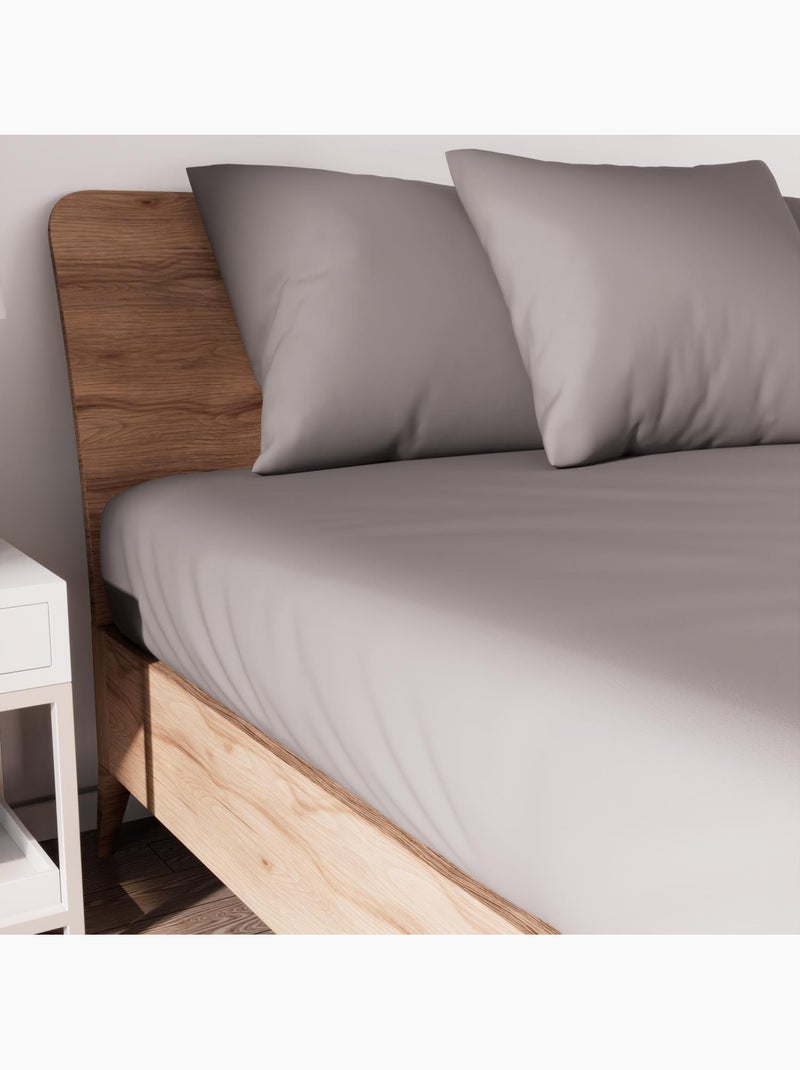 Drap housse en coton JERSEY, par Soleil d'ocre Gris - Kiabi