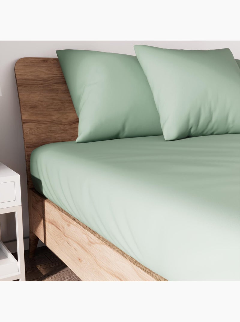 Drap housse en coton JERSEY, par Soleil d'ocre Vert - Kiabi