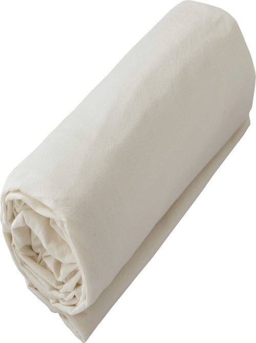 Drap housse en coton Lavé Oekotex - Kiabi