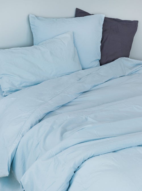 Drap housse en coton Lavé Oekotex - Kiabi