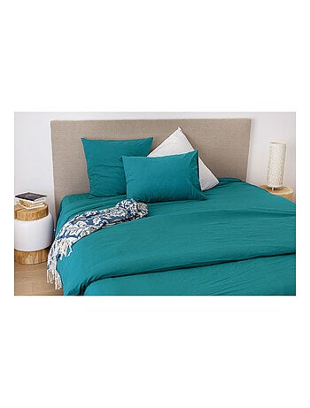 Drap housse en coton lavé oekotex