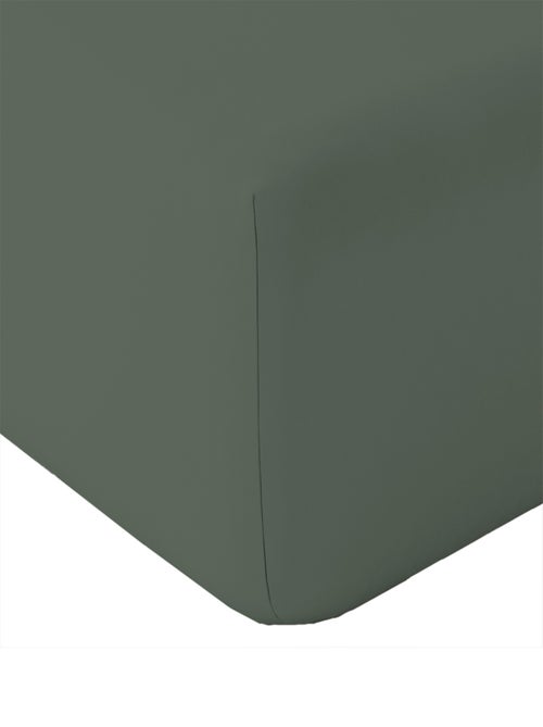 Drap housse en coton Lavé Oekotex - Kiabi