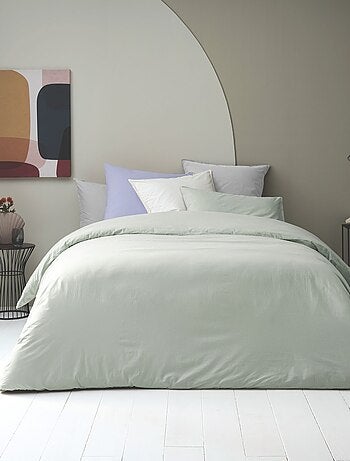 Drap housse en coton Lavé Oekotex