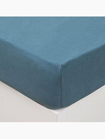 Drap-housse en coton lavé VILMA