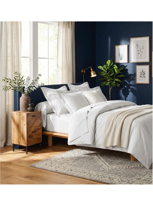 Drap housse en coton Line - Kiabi
