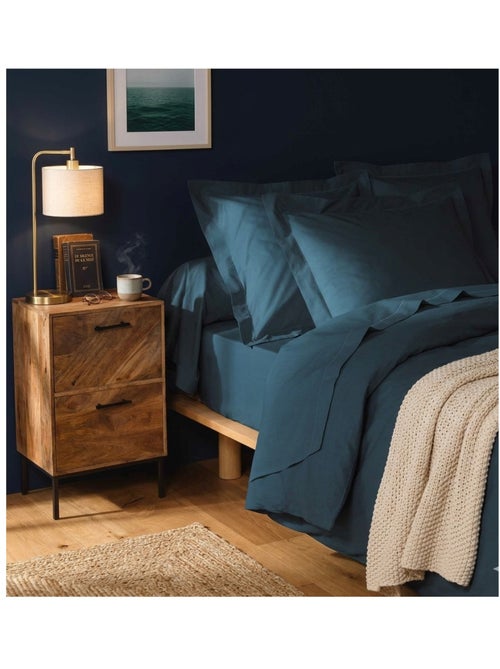 Drap housse en coton Line - Kiabi