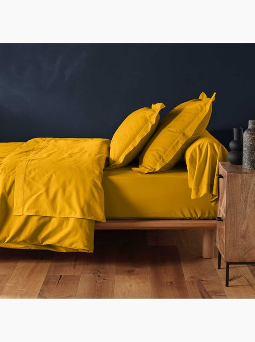 Drap housse en coton Line - Kiabi