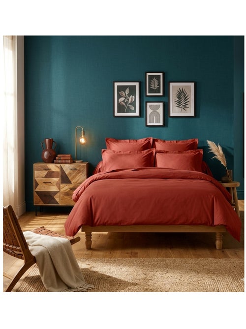 Drap housse en coton Line - Kiabi