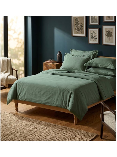 Drap housse en coton Line - Kiabi