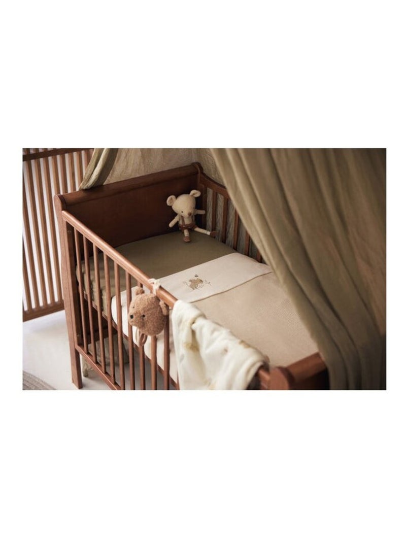 Drap housse en coton lit bébé parapluie Jollein Vert - Kiabi
