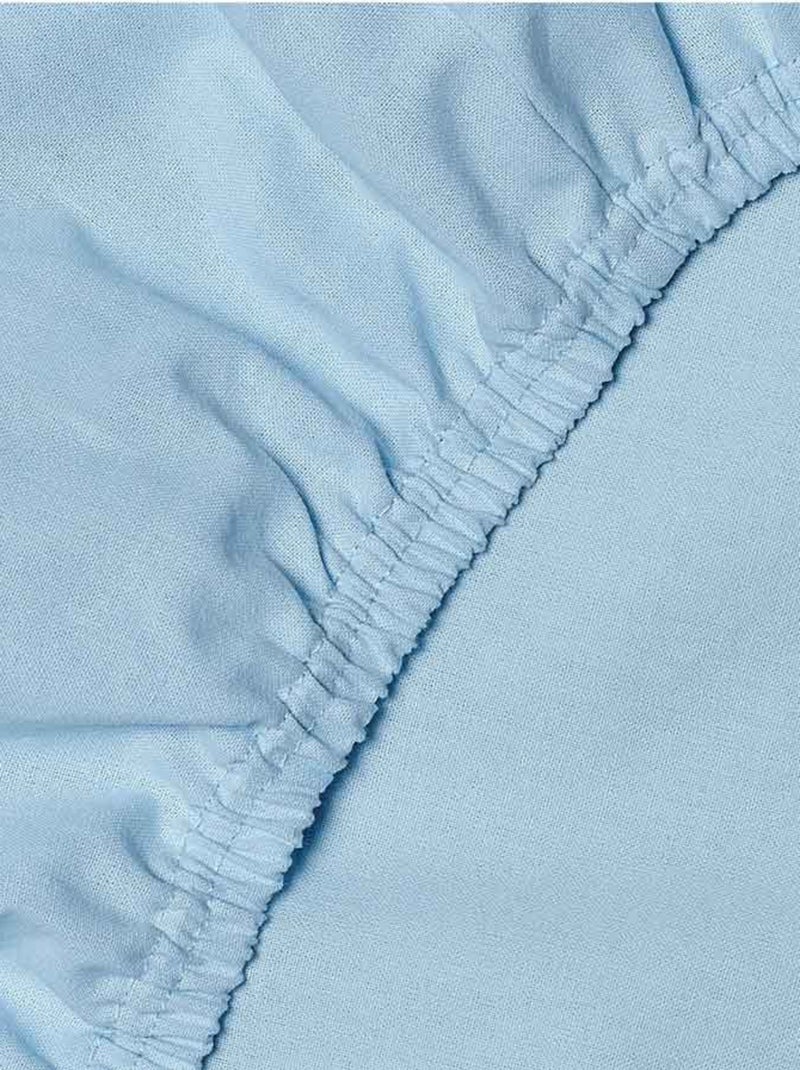 Drap-housse en coton SEVIRA KIDS Bleu ciel - Kiabi