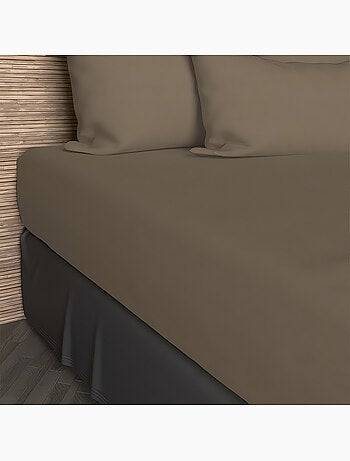 Drap housse en coton uni 57 Fils/cm2 par SOLEIL D'OCRE