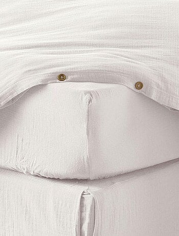 Drap housse en double Gaze de coton