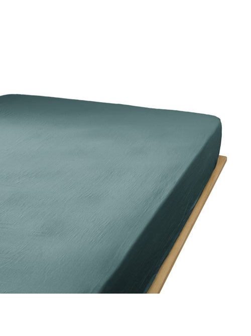Drap housse en double Gaze de coton - Kiabi
