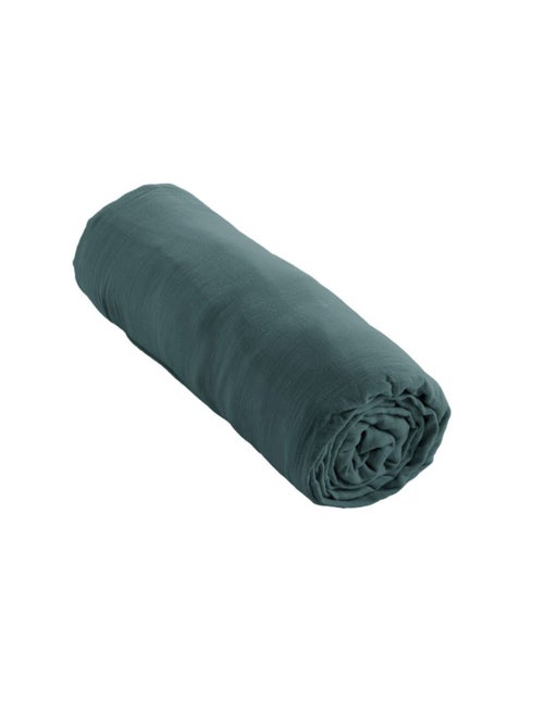 Drap housse en double Gaze de coton - Kiabi