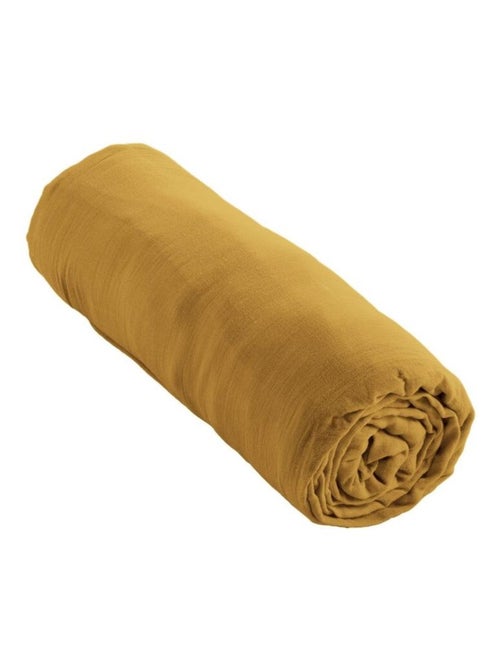 Drap housse en double Gaze de coton - Kiabi