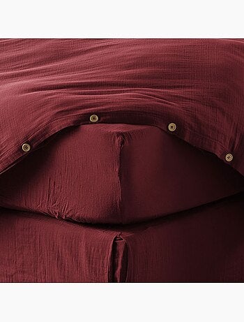 Drap housse en double Gaze de coton