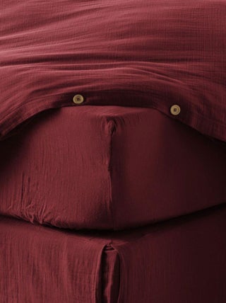 Drap housse en double Gaze de coton