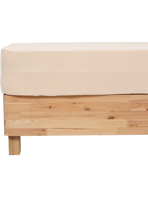 Drap-housse en double gaze de coton FLORA - Kiabi Drap-housse en double gaze de coton FLORA - Kiabi